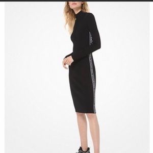 Michael Kors black scuba sport capsule midi/maxi dress. Size XS.